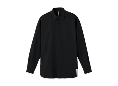 DESCENTE ALLTERRAIN Storm Fleece Long Sleeve Regular Collar Shirt "Graphite Navy"