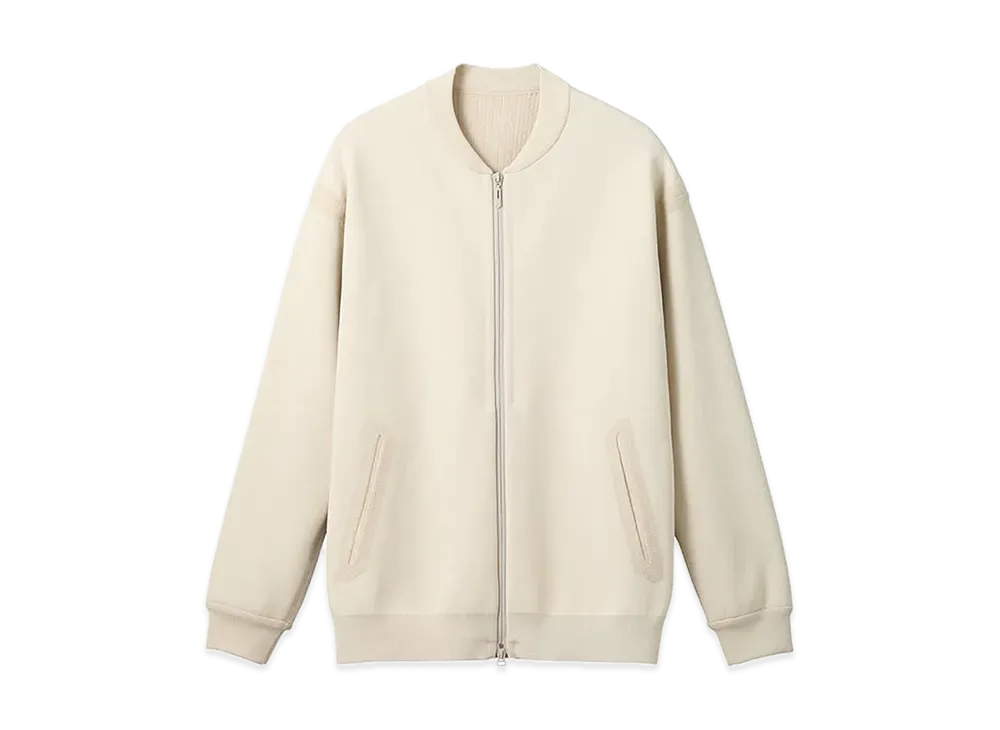 DESCENTE ALLTERRAIN Fusion Knit MA-1 Jacket "Gray Beige"