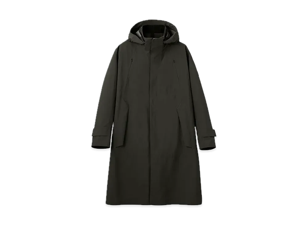 DESCENTE ALLTERRAIN Hardshell Hooded Wool Coat "Dark Gray"