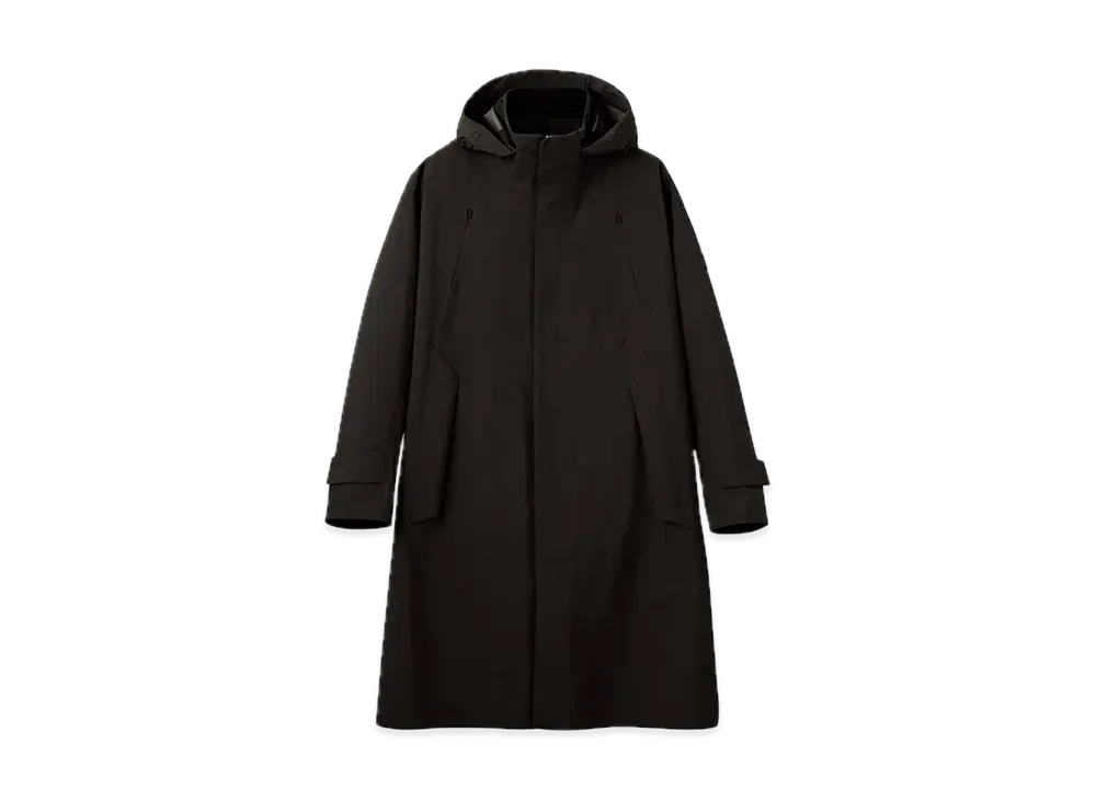 DESCENTE ALLTERRAIN Hardshell Hooded Wool Coat "Black"