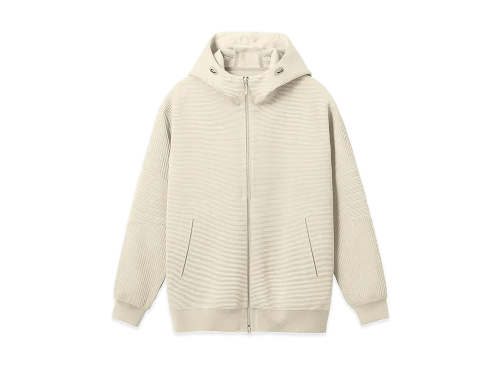 DESCENTE ALLTERRAIN Fusion Knit Thermal Hoodie "Gray Beige"