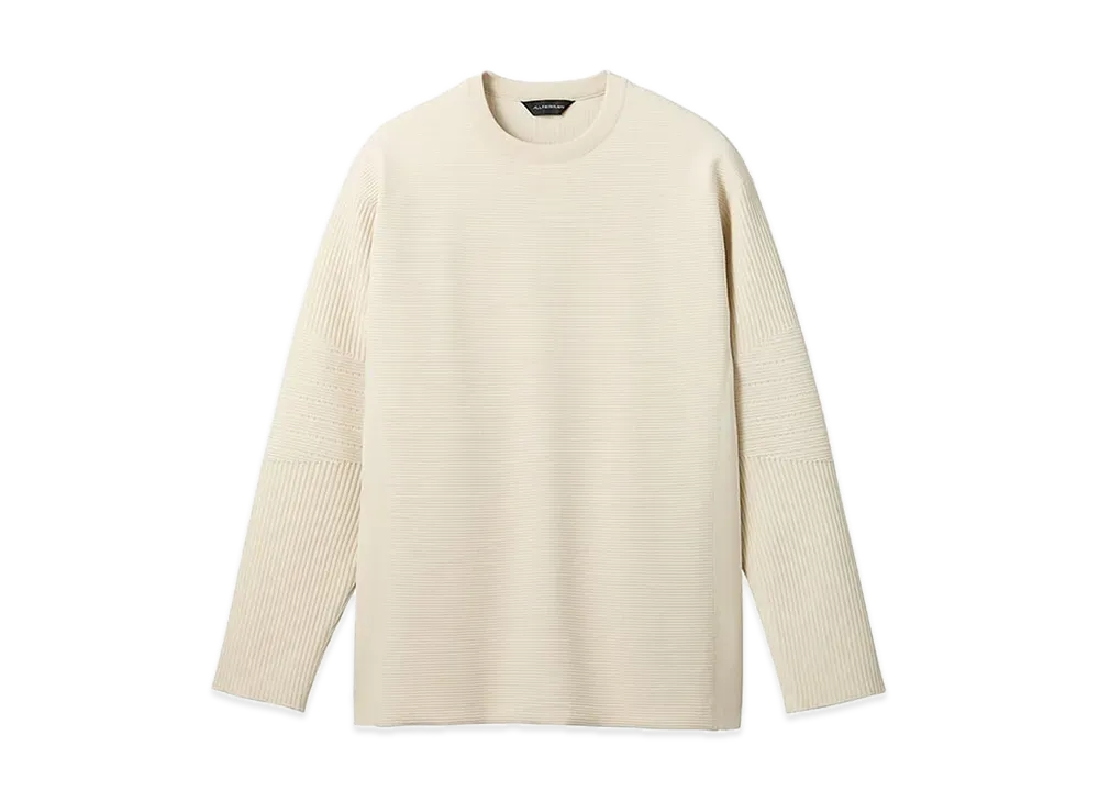 DESCENTE ALLTERRAIN Fusion Knit Crew Neck "Gray Beige"