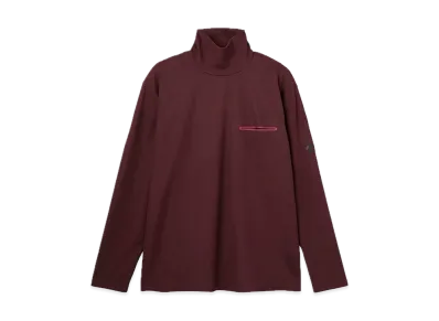 DESCENTE ALLTERRAIN Thermal Long Sleeve Turtleneck Shirt "Burgundy Red"