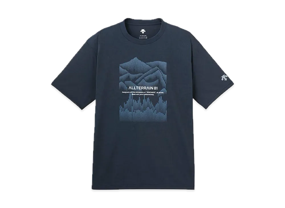 DESCENTE ALLTERRAIN Graphic Half Sleeve T-Shirt "Navy"