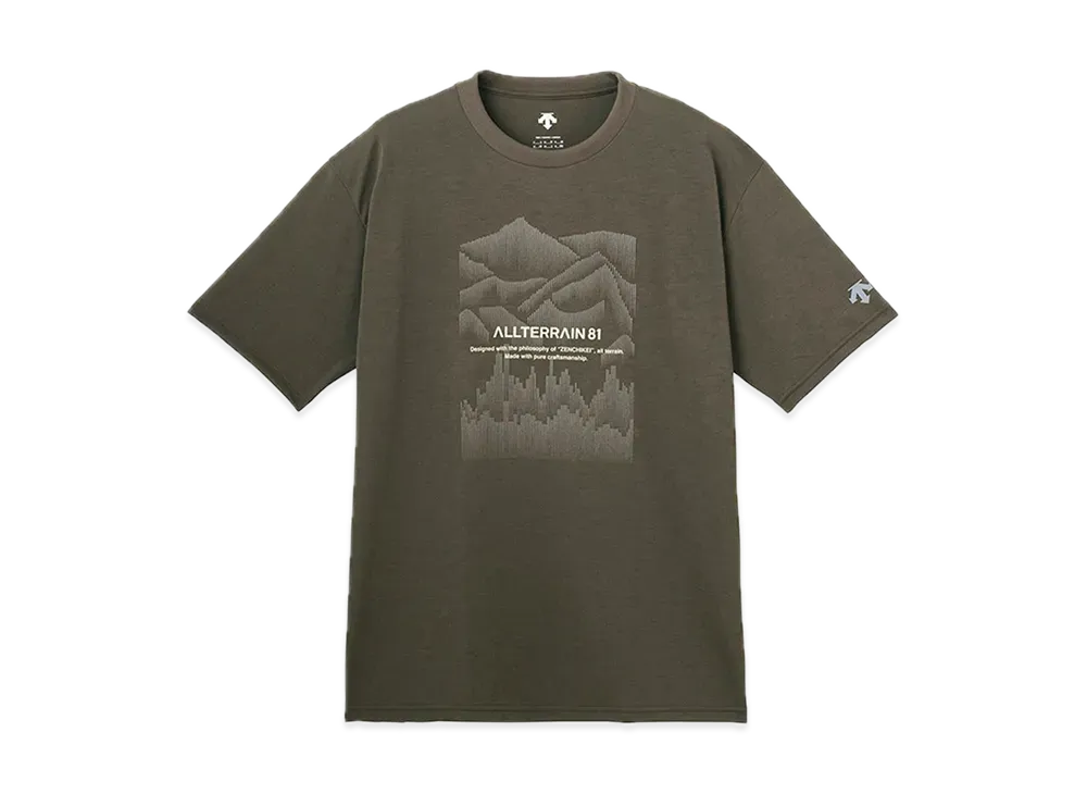 DESCENTE ALLTERRAIN Graphic Half Sleeve T-Shirt "Brown"