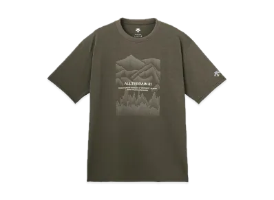 DESCENTE ALLTERRAIN Graphic Half Sleeve T-Shirt "Brown"