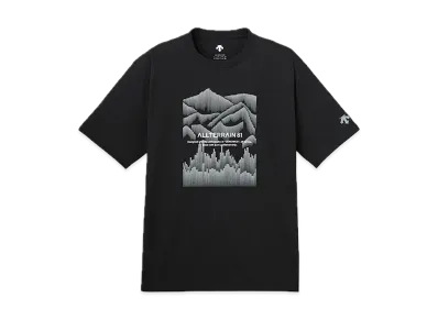 DESCENTE ALLTERRAIN Graphic Half Sleeve T-Shirt "Black"