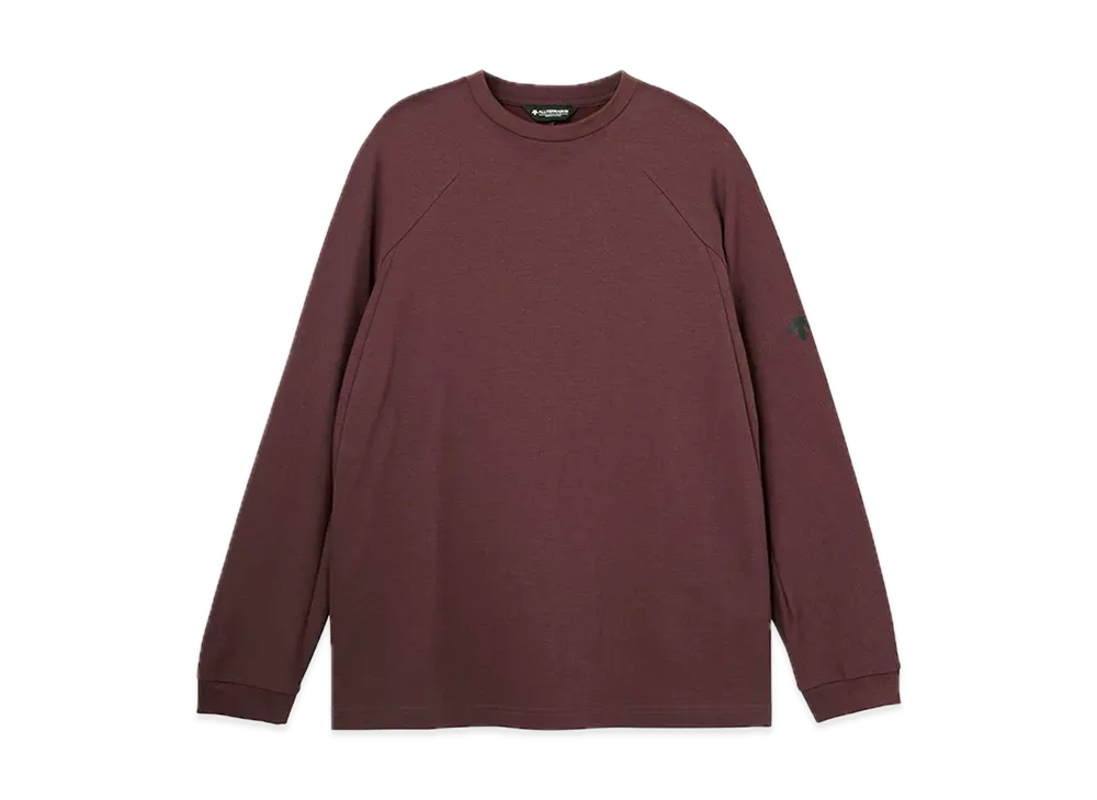 DESCENTE ALLTERRAIN Cordura Long Sleeve Crew "Burgundy Red"