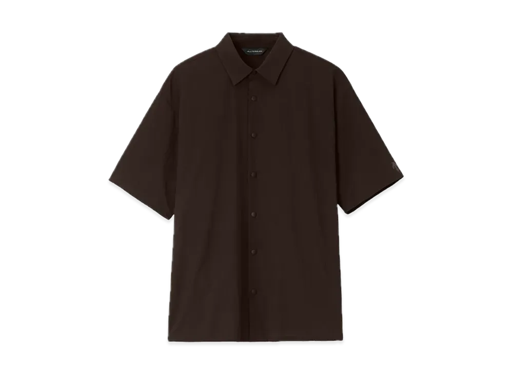 DESCENTE ALLTERRAIN Swift Light Half Sleeve Shirt "Deep Mahogany"