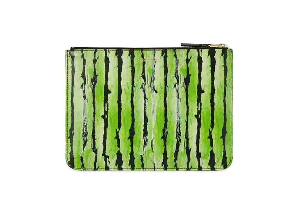 DENIM TEARS x CDG Watermelon Zip Pouch "Green"