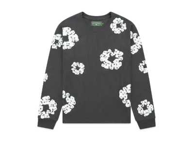 DENIM TEARS Rhinestone Cotton Wreath Thermal "Vintage Black"