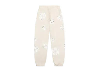 DENIM TEARS Rhinestone Cotton Wreath Sweatpants "Oatmeal"