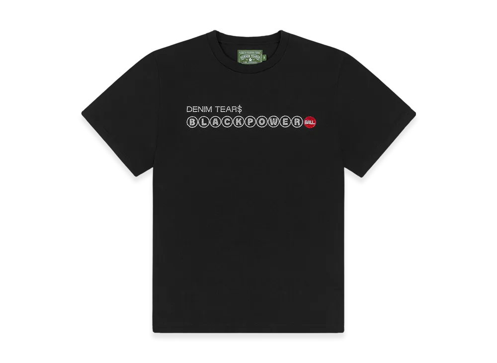 DENIM TEARS Black Powerball Tee "Black"