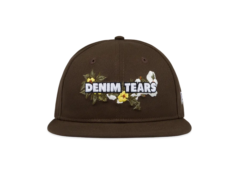 DENIM TEARS x New Era Floral Logo Cap "Brown"