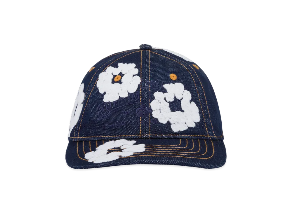 DENIM TEARS Denim Cotton Wreath Cap "Washed Indigo"