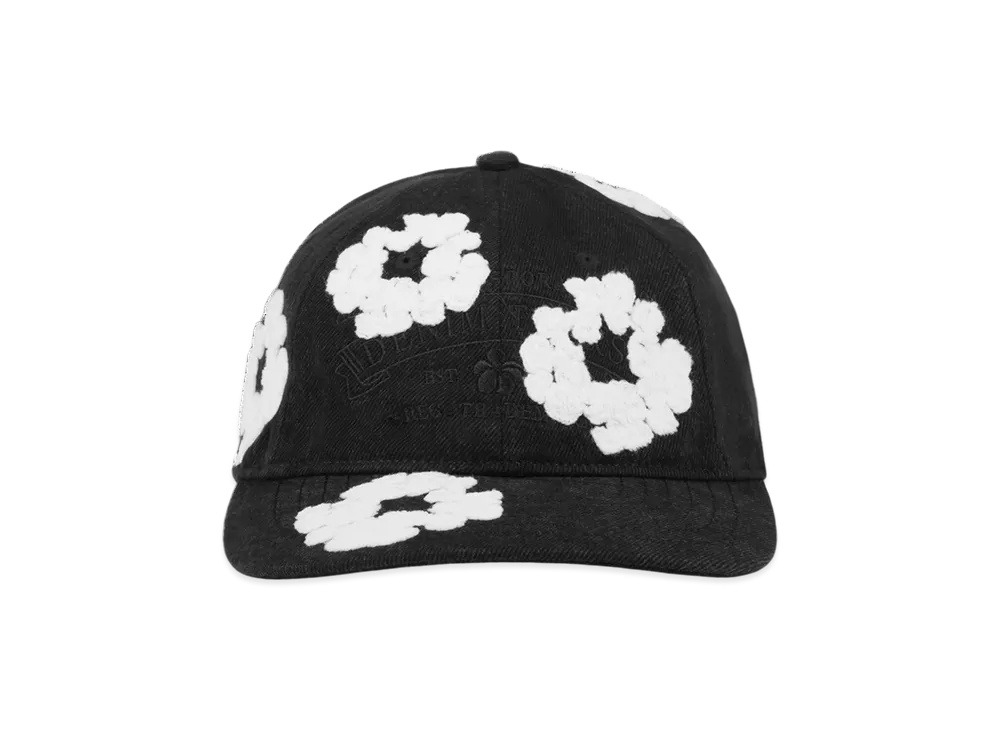 DENIM TEARS Denim Cotton Wreath Cap "Black"