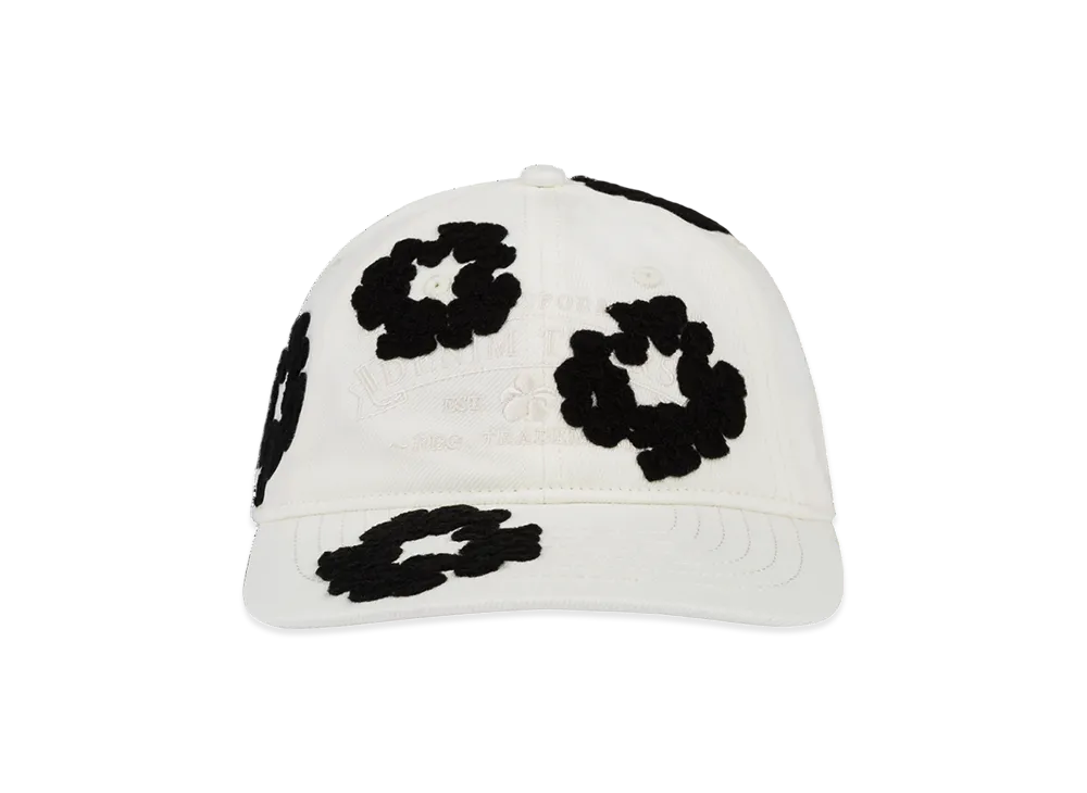 DENIM TEARS Denim Cotton Wreath Cap "White"