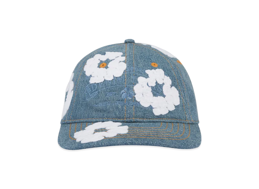 デニムティアーズ デニム コットン リース キャップ "ライトウォッシュ"