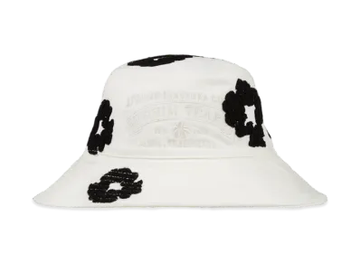 DENIM TEARS Denim Cotton Wreath Bucket Hat "White"
