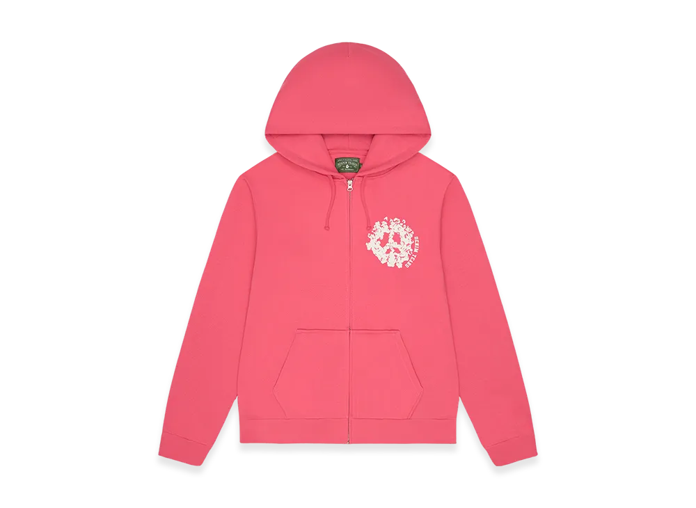 DENIM TEARS Denim University Zip Hoodie "Pink"
