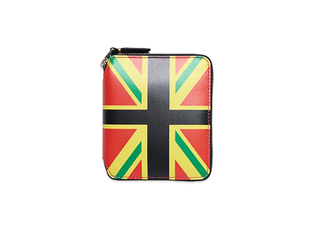 DENIM TEARS Windrush Full Zip Around Wallet "Red/Green"