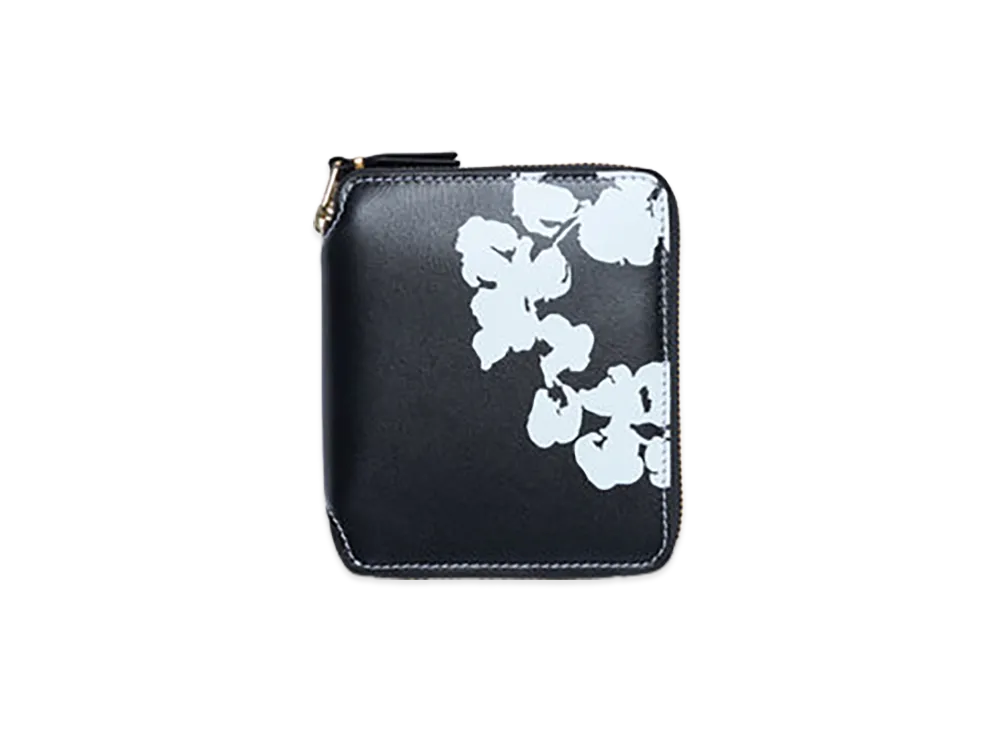 DENIM TEARS Cotton Wreath Full Zip Around Wallet "Black"