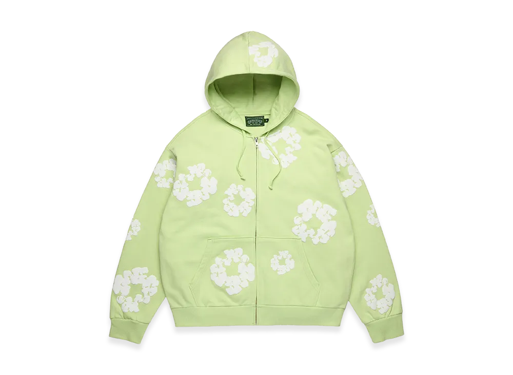 DENIM TEARS Cotton Wreath Zip Hoodie "Mint"