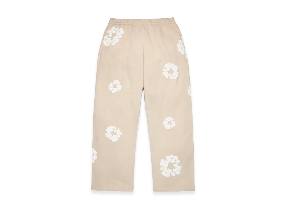 DENIM TEARS Cotton Wreath Baggy Sweatpants "Cream"