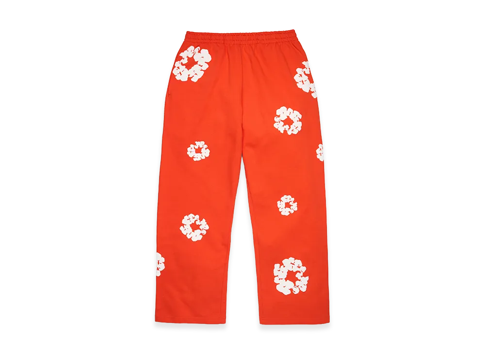 DENIM TEARS Cotton Wreath Baggy Sweatpants "Dark Orange"