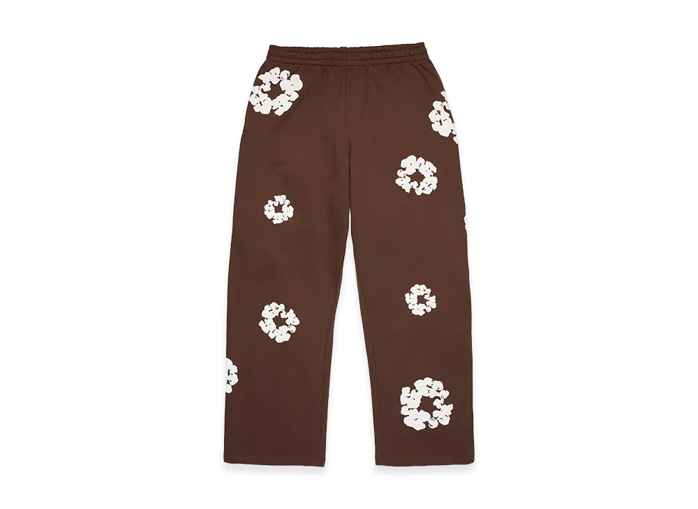 DENIM TEARS Cotton Wreath Baggy Sweatpants "Dark Brown"