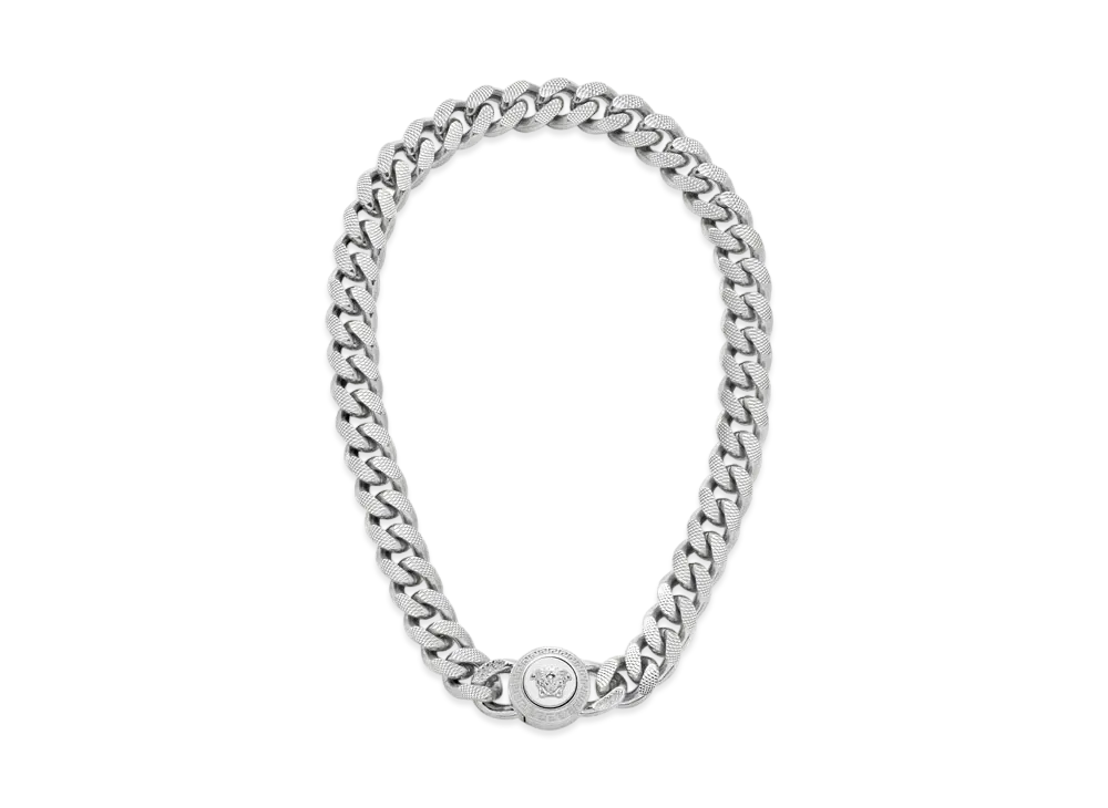 Versace Chain Medusa Necklace "Silver"