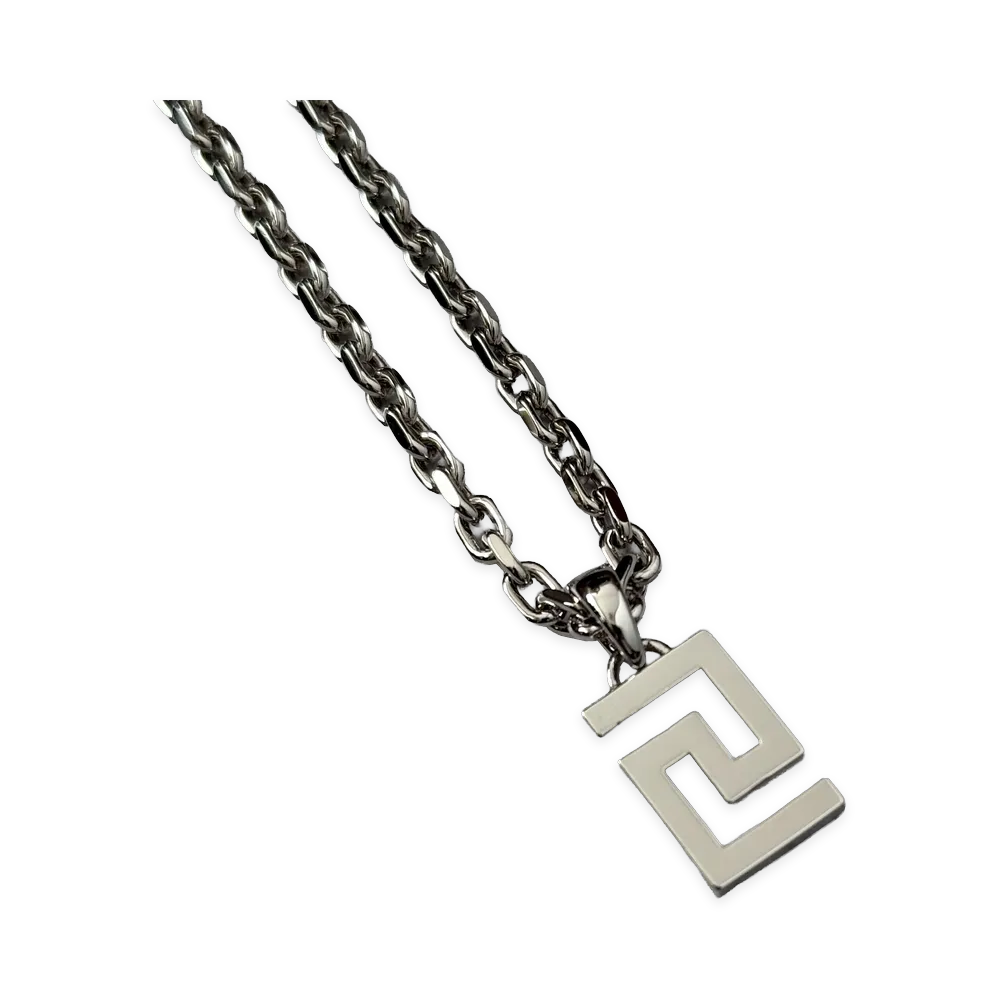 Versace Greek Necklace "Silver"