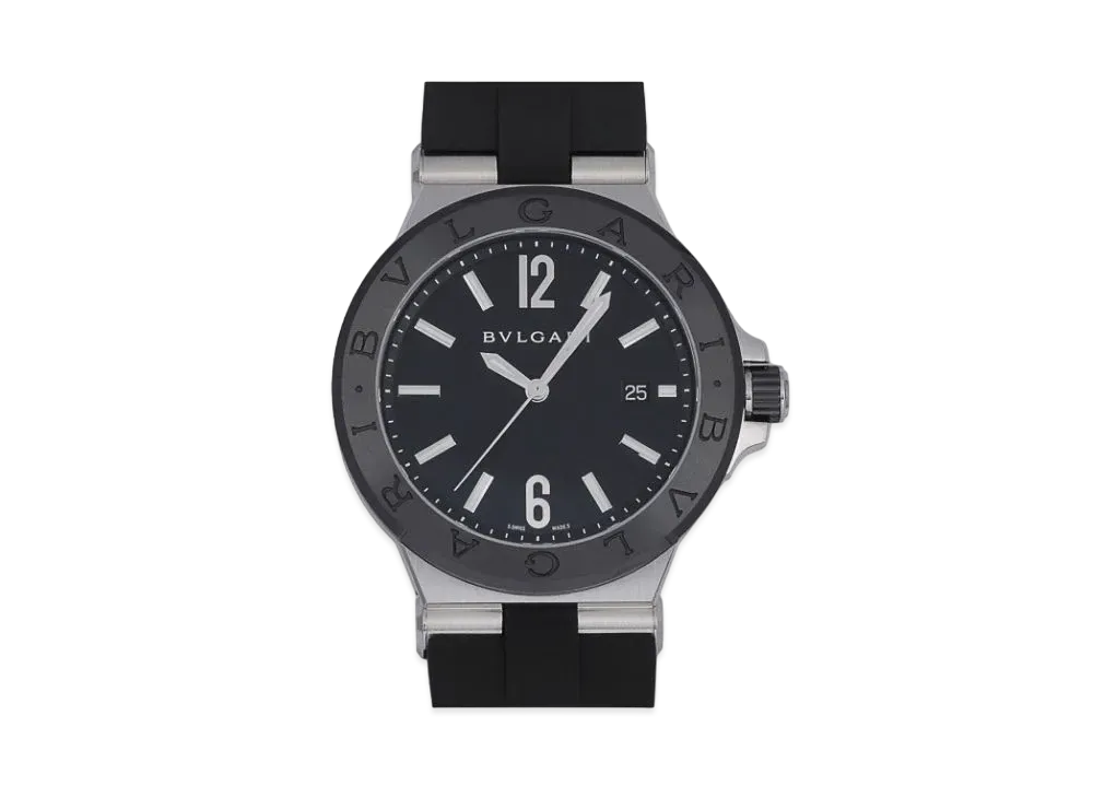 BVLGARI Diagono Ceramic "Black/Stainless Steel/Ceramic"