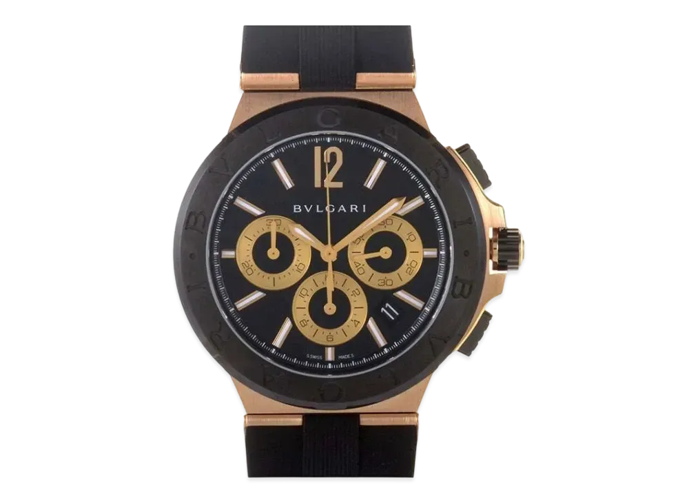 BVLGARI Diagono Chronograph "Black/Pink Gold/Ceramic/Black"