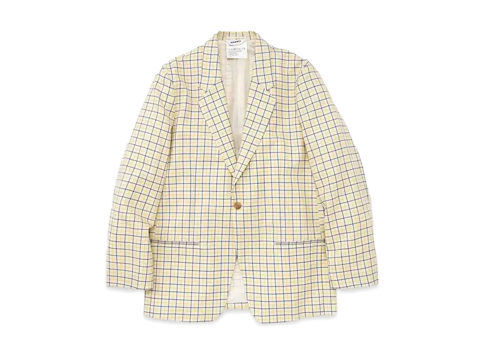DIGAWEL Check Jacket "YellowxBL"