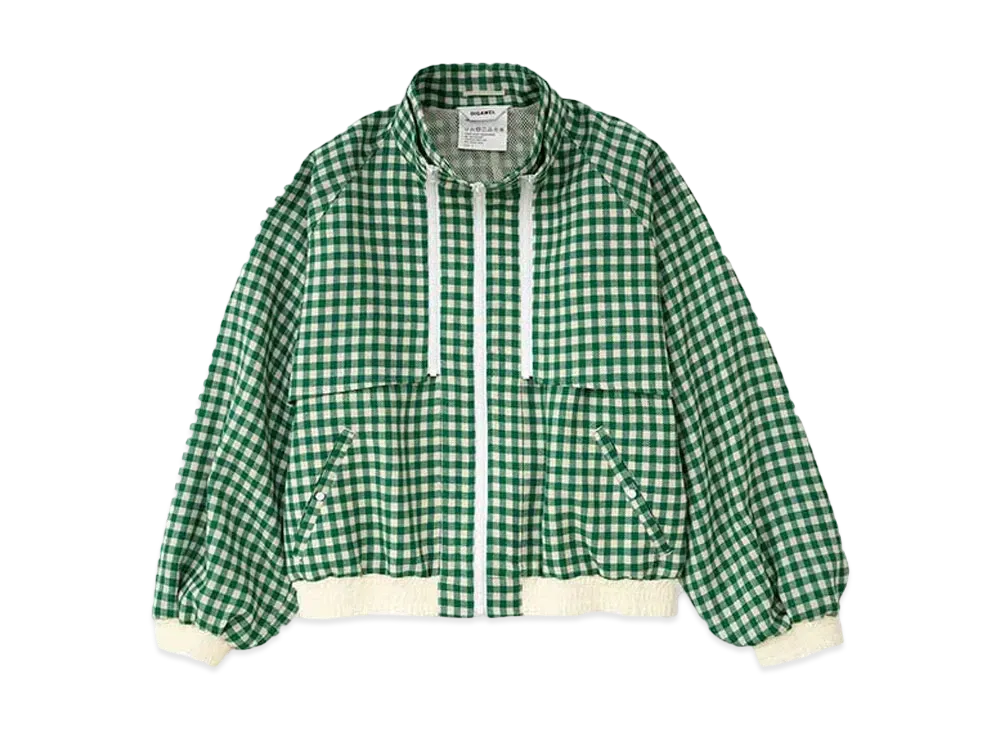 DIGAWEL 3Way Blouson1(Gingham) "Green"
