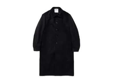 DIGAWEL Faux Suede Long Coat "Black"