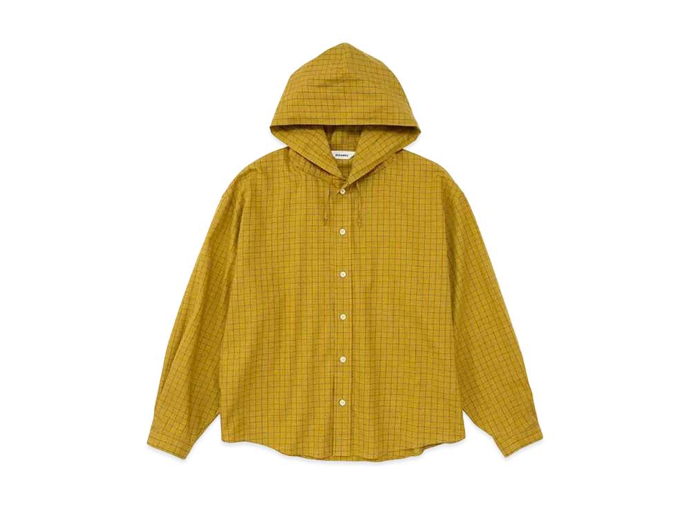 DIGAWEL Hoodie Shirt1 Check "Mustard"