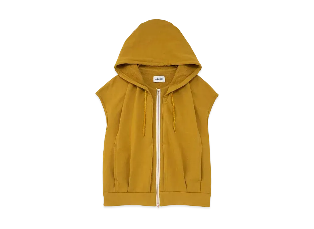 DIGAWEL Hoodie Vest ( URU TOKYO × DIGAWEL ) "Mustard"