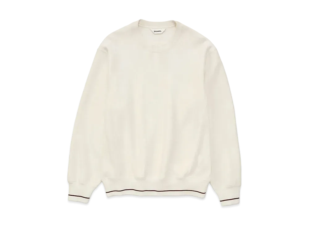 DIGAWEL Reverse Weave Sweatshirt "White"