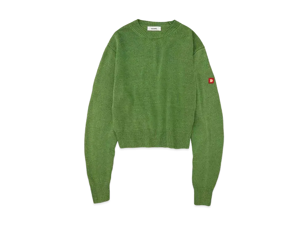 DIGAWEL Stonewashed Silk Sweater "Fade Green"