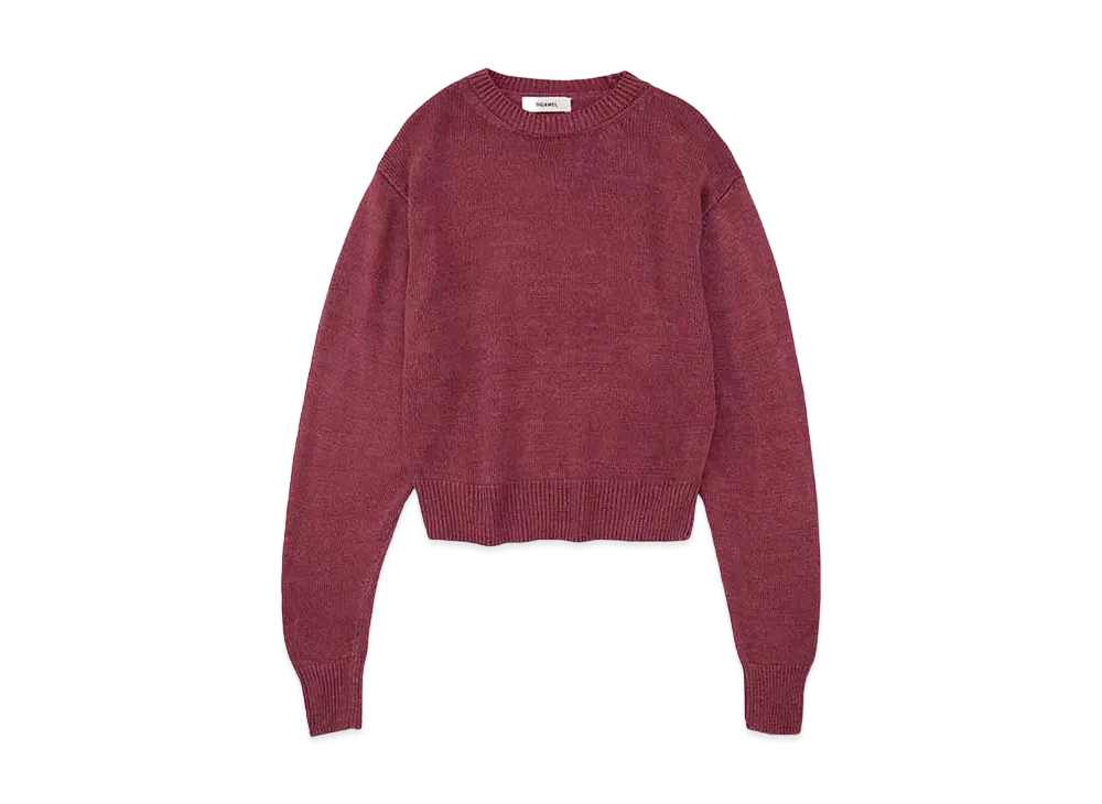 DIGAWEL Stonewashed Silk Sweater "Fade Purple"