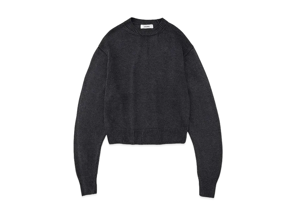DIGAWEL Stonewashed Silk Sweater "Fade Black"