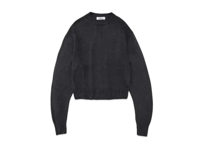 DIGAWEL Stonewashed Silk Sweater "Fade Black"