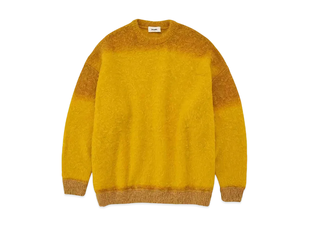 DIGAWEL Print Mohair Sweater "Yellow"