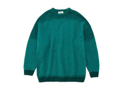 DIGAWEL Print Mohair Sweater "Green"
