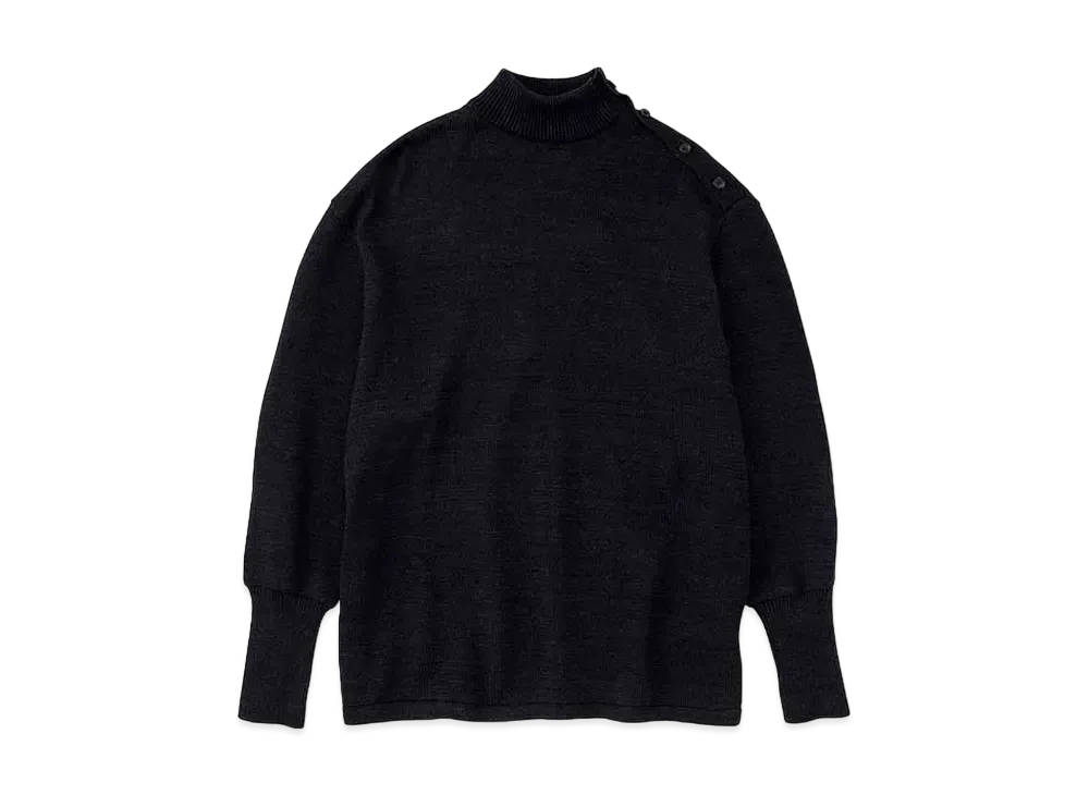 DIGAWEL BK-Indigo Turtleneck Sweater "Black"