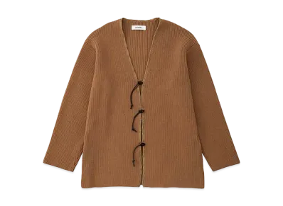 DIGAWEL Rib Knit Cardigan "Camel"