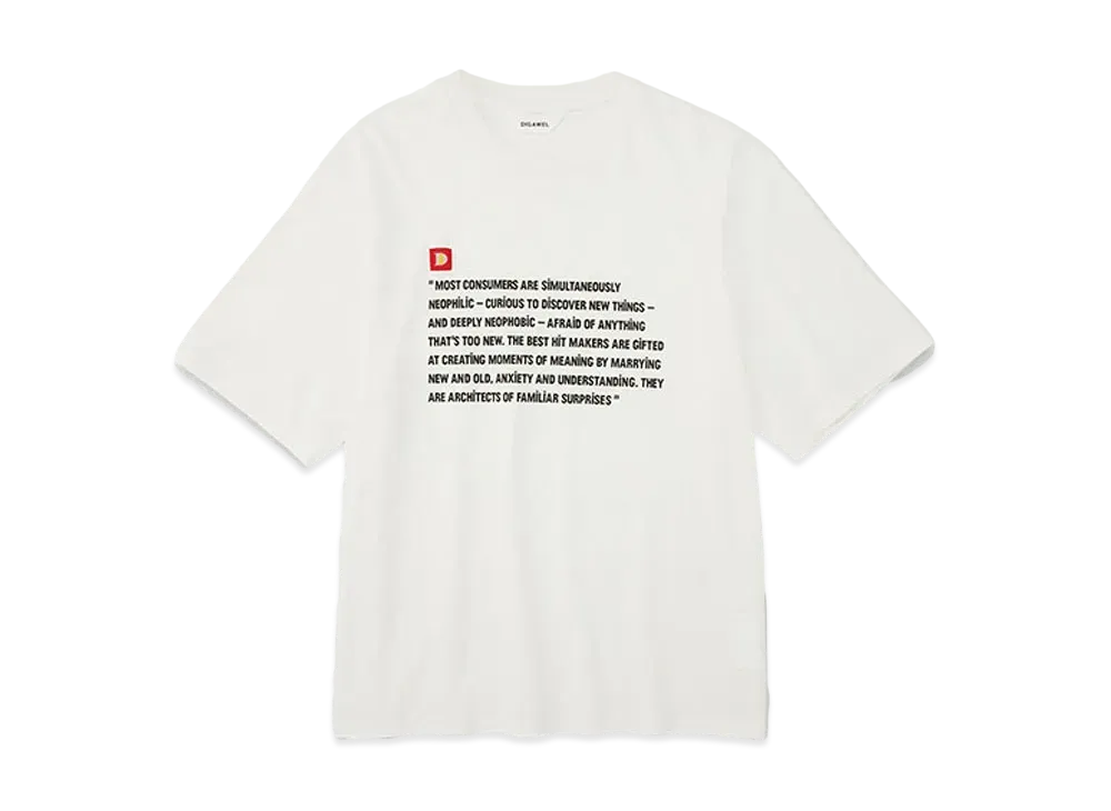 DIGAWEL Statement T-shirt "White"