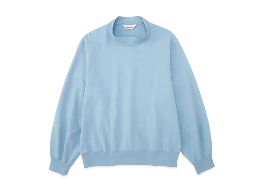 DIGAWEL Mock Neck L/S T-shirt "Blue Grey"